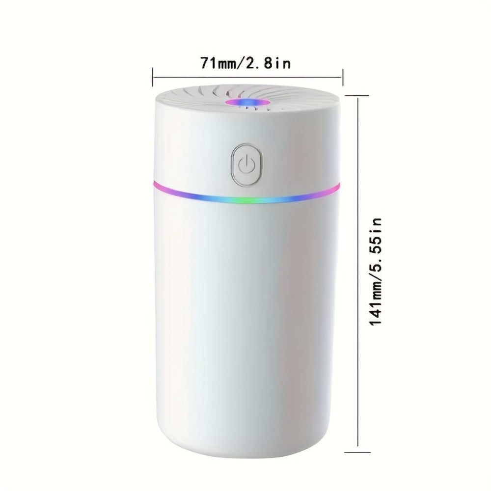 USB Cool Mist Humidifier for Bedroom and Office with a Color-Changing Night Light