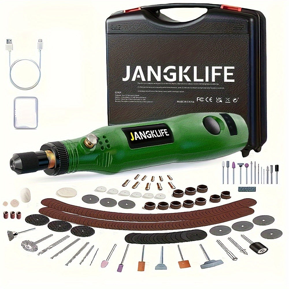 Cordless Rotary Tool Kit 102pcs for Wood Carving with Adjustable Speed