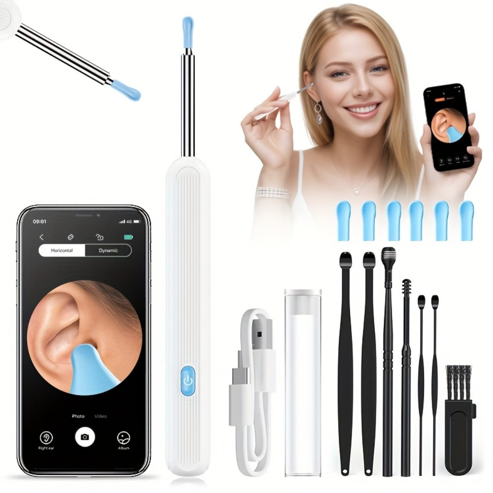 Ear Wax Removal Tool Camera (1080P Wi-Fi) for Safe Ear Care at Home