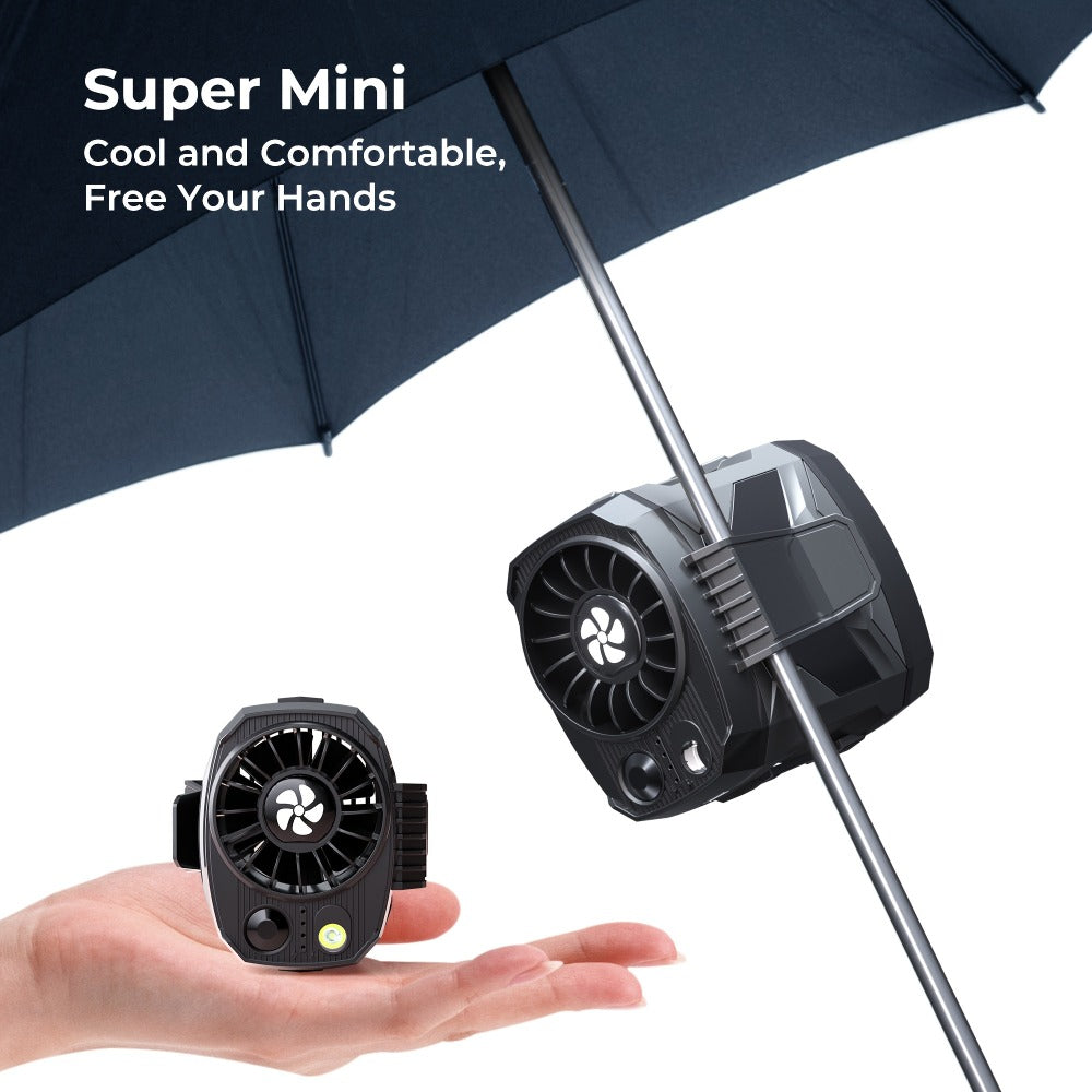 Portable Fan for Cars, USB Rechargeable Clip-On Cooling with Adjustable Speed for Travel and Everyday Drives