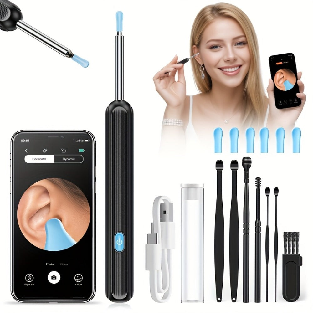 Ear Wax Removal Tool Camera (1080P Wi-Fi) for Safe Ear Care at Home