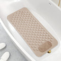 Non-Slip Bath Mat, Cushioned Shower and Tub Floor Mat with Massage Texture in Two Rectangular Sizes
