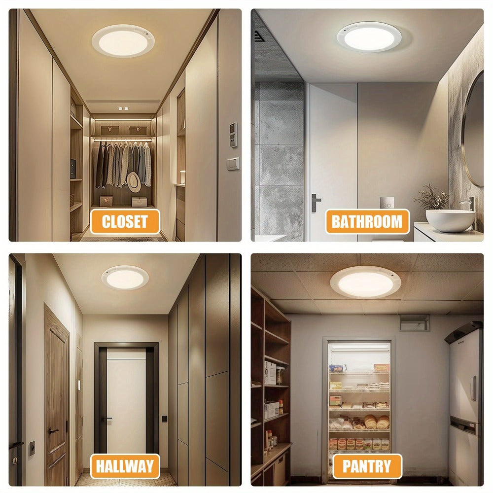 Rechargeable Ceiling Light with Remote Control and Motion Sensor