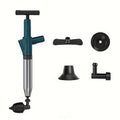 Air Pressure Drain Unclogger – One-Shot Toilet Dredging Tool for Kitchen & Bathroom, Sewer Pipe Blockage Remover, Floor Drain Cleaner, Portable Manual Plunger for Clogged Drains (1 Set)