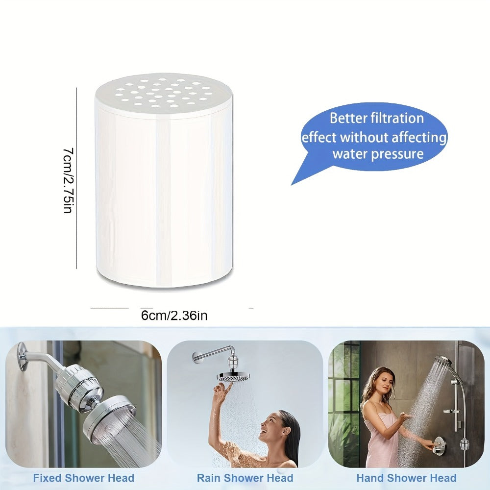 35-Stage Shower Filter Removes Chlorine Fluoride Heavy Metals Restores pH Balance Reduces Dry Itchy Skin Multiple Pack Options