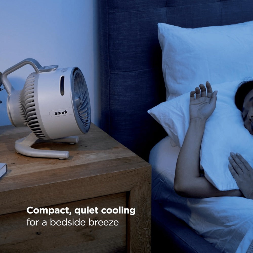 Misting Fan in a Portable Refurbished Sky Color Design for Indoor and Outdoor Use (29Hr Battery)