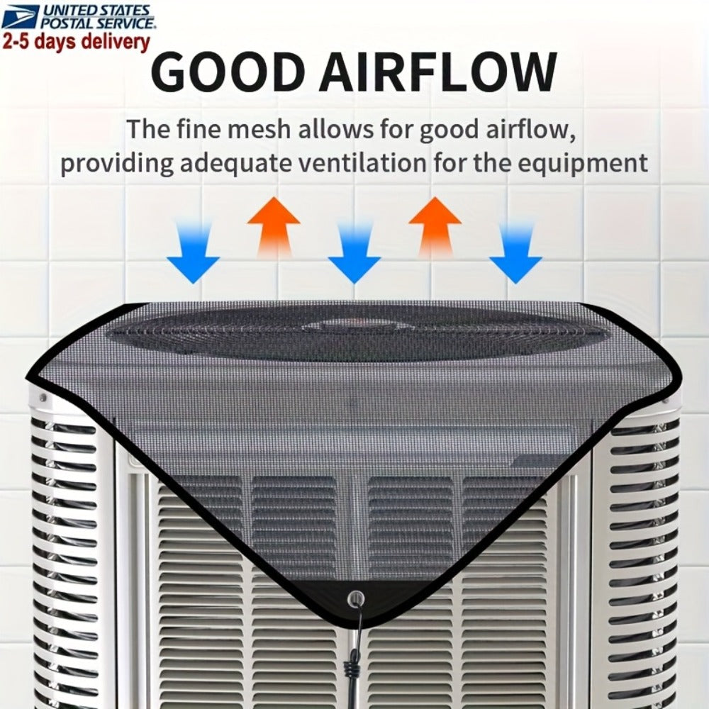 Air Conditioner Cover for Winter Christmas Season in an Outdoor Design