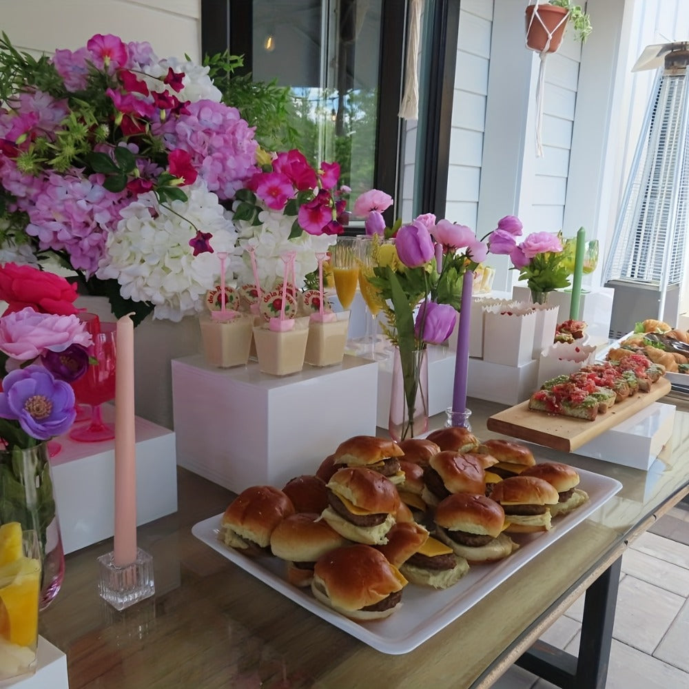 Dessert Display: Acrylic Buffet Risers Display Stand for Party Catering and Jewelry