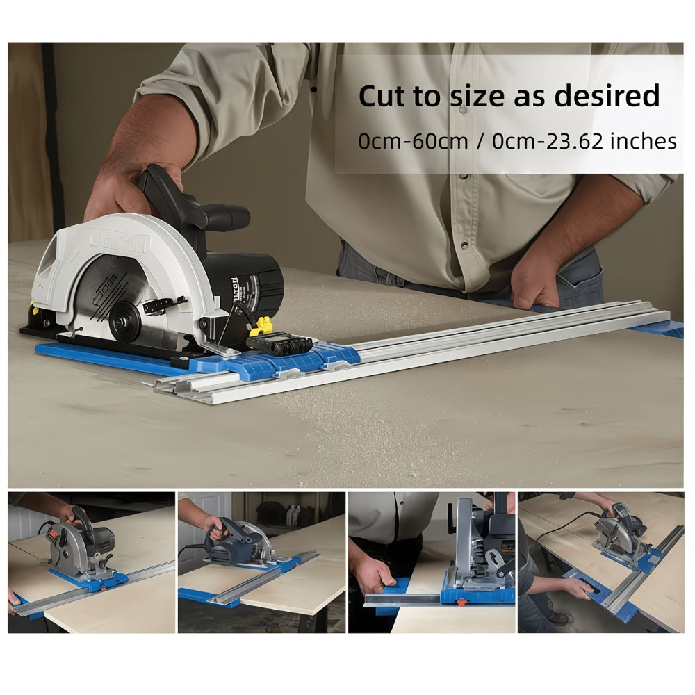 Circular Saw Guide Rail with Heavy Duty Metal Manual Precision Cutting Tool