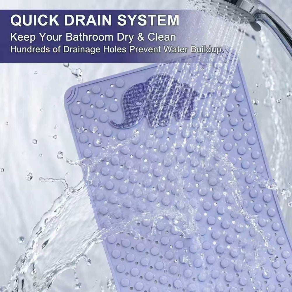 Non-Slip Bath Mat in Extra Soft TPE for the Bathtub and Shower (30x17 Inch)