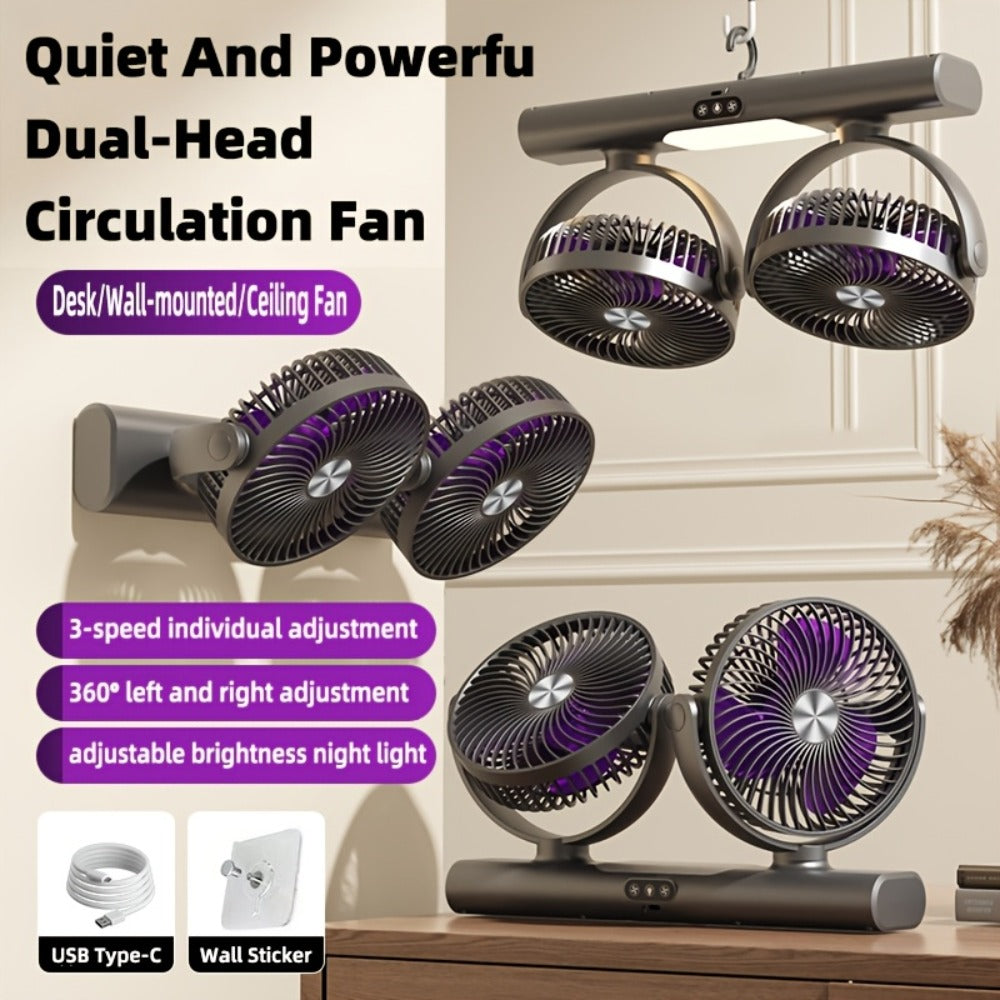 Usb Fan in a Rechargeable Design for Camping and Home & Office
