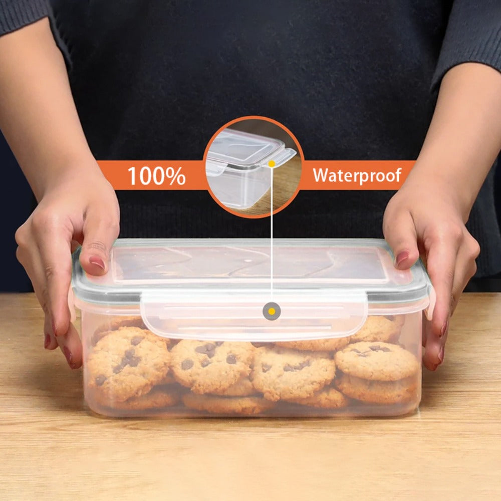 Food Storage Containers With Lids Airtight Plastic Container Set for Kitchen Pantry Organization, Easy-Lock Leak-Proof Design