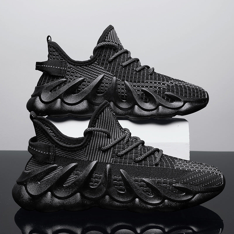 Men's Fashion Wave Sole Sneakers | Cool Sports Shoes for Everyday Wear