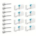 Disposable Ear Piercing Gun Set 8pcs - Stainless Steel Ear Stud Piercing Tool Kit, Safe Portable Self-Piercing Device with Hypoallergenic Earrings for Home Use, Silver & Gold