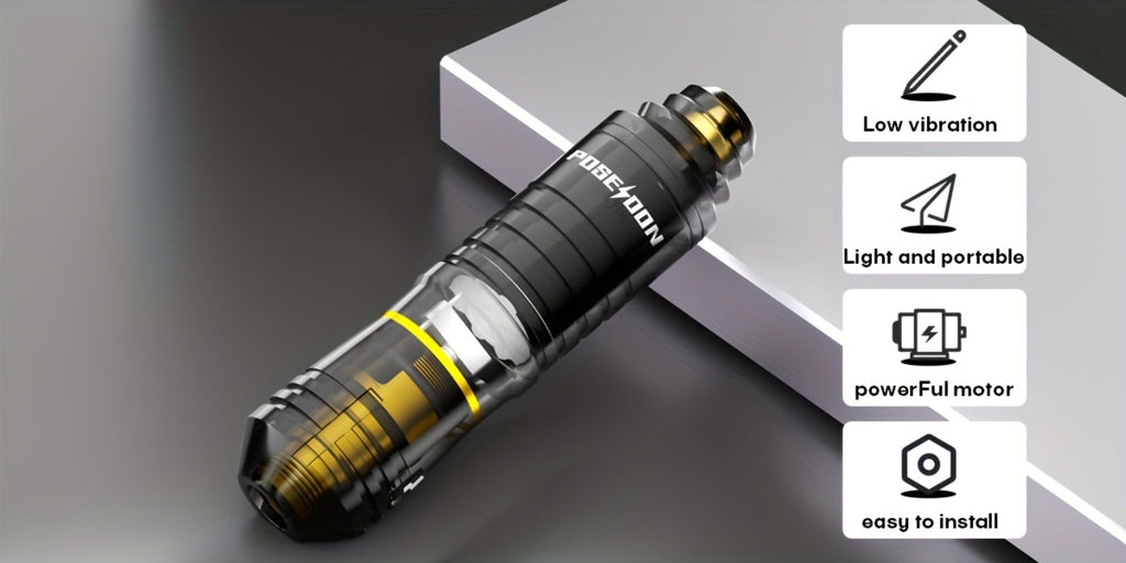 Tattoo Pen Kit with 11 Color Inks and Power Supply for Beginners and Artists