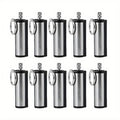 Metal Match Kerosene Lighter 10pcs, Emergency Survival Matches Multi-Functional Keychain Fire Starter for Outdoor Camping Hiking Survival Gear, Windproof Reusable Fire Starting Tools – No Lighter Fuel Included