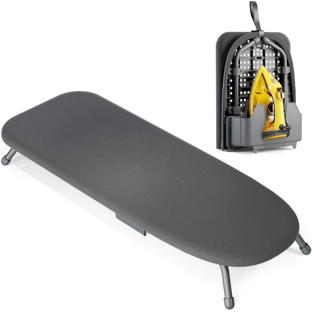Ironing Board, Tabletop Portable, Compact Small Metal Frame Non-Slip Feet for Home Travel Apartment Dorm
