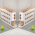 Egg Dispenser for Refrigerator, 4-Tier Automatic Rolling Egg Holder Rack – Space-Saving Egg Storage Organizer for Fridge, Kitchen Cabinet, Countertop and Table