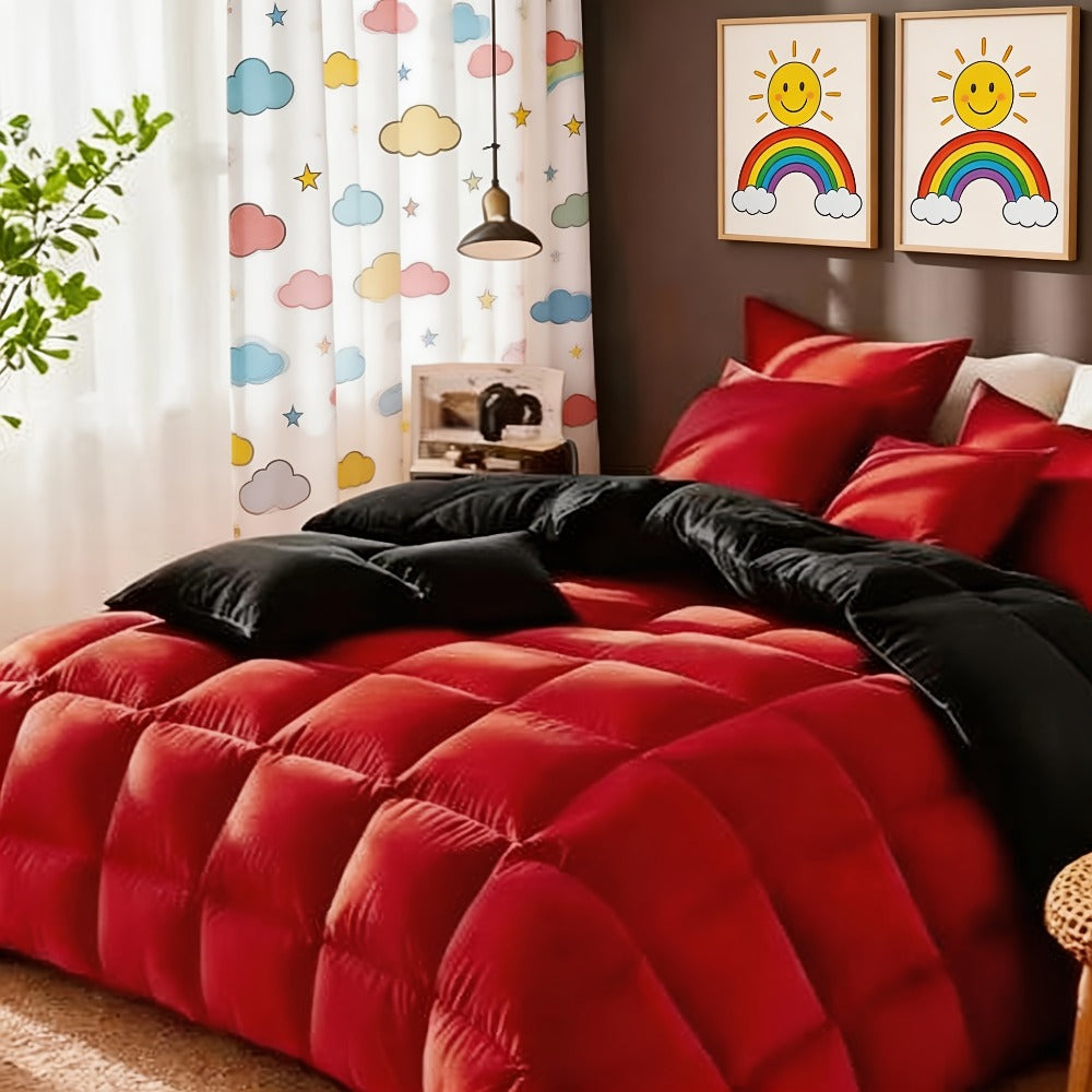 Bed in a Bag Full Queen and King Comforter Set in Soft Satin-Like Fabric (7 Piece)