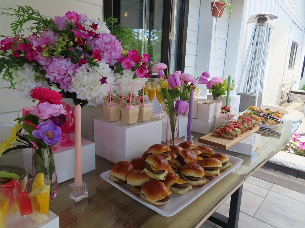 Dessert Display: Acrylic Buffet Risers Display Stand for Party Catering and Jewelry