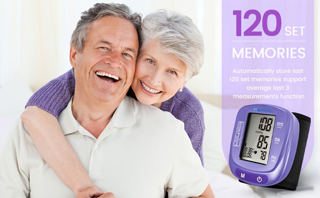 Blood Pressure Monitor, Oximeter Fingertip Digital BP Machine Home Use, Fully Automatic Hypertension Tracker