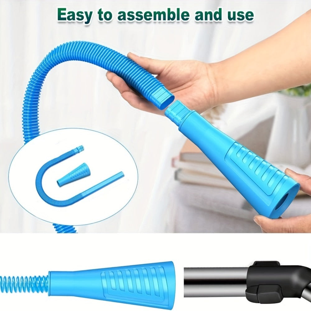 Dryer Vent Cleaner Kit Replacement Parts in a Flexible Design for Home Laundry (2pcs Vacuum Hose Attachment and Lint Trap Brush)