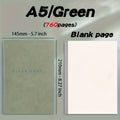 Blank Notebook with A5 760 Pages Leather Soft Cover Sketchbook