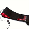 Wearable Red Light Therapy Belt – 660nm & 850nm 3-in-1 Chip Infrared Light Wrap with Timer for Inflammation Relief, Wound Healing & Body Recovery, Portable At-Home Pain Relief Therapy Device, Black