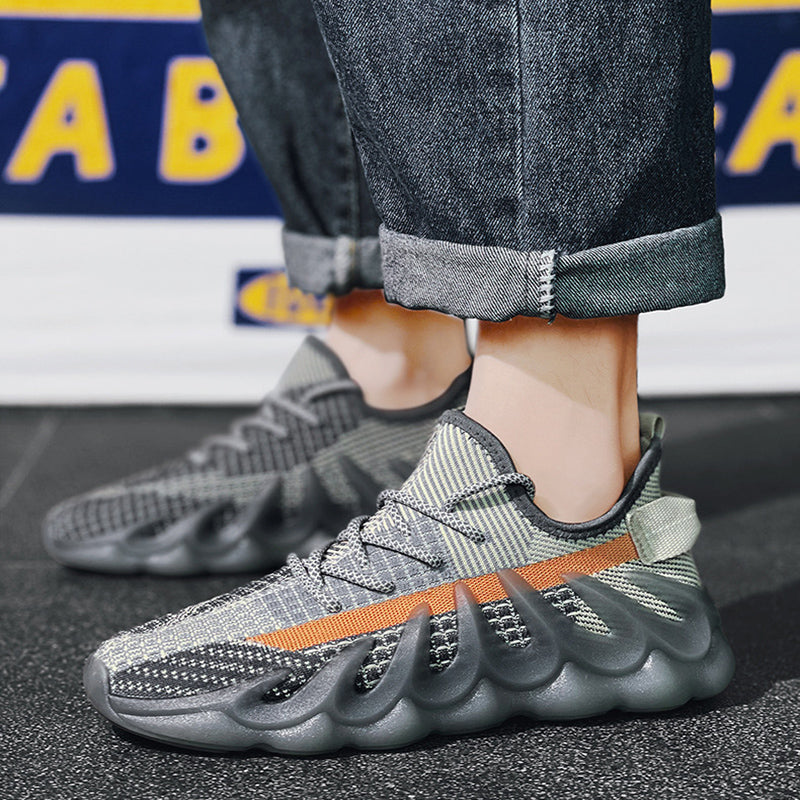 Men's Fashion Wave Sole Sneakers | Cool Sports Shoes for Everyday Wear