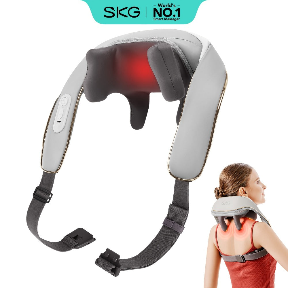 Neck Massager in a Cordless 6D Shiatsu Design for Neck and Shoulder with 9 Modes