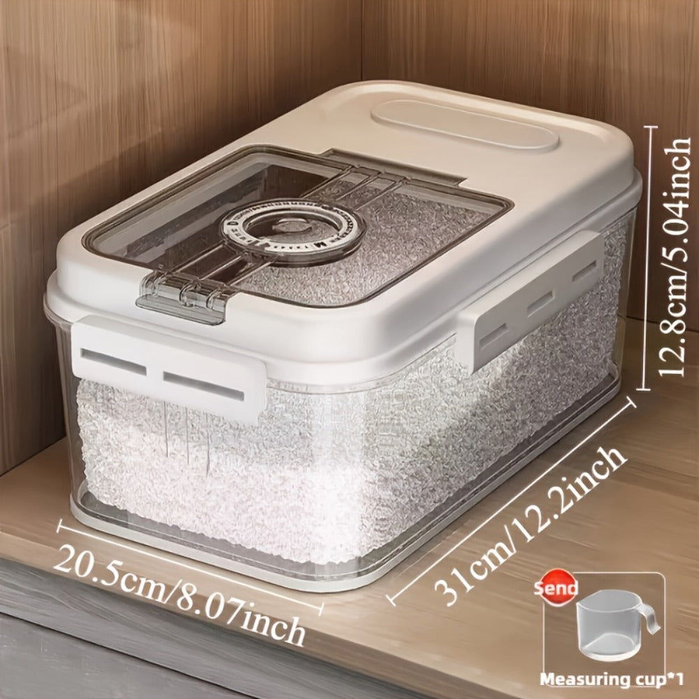 Food Storage Containers, Airtight Food Storage Container Rice Canister, Flip-top with sealing buckle