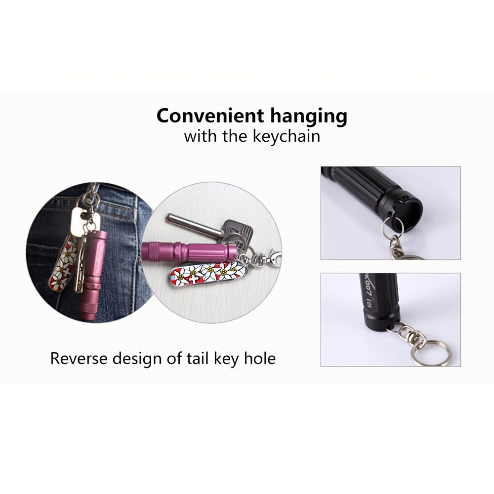 Flashlight, Mini Keychain Portable Pocket LED Light Compact Handheld Torch, Emergency & Outdoor Use