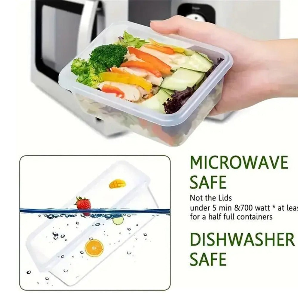 Food Storage Containers With Lids Airtight Plastic Container Set for Kitchen Pantry Organization, Easy-Lock Leak-Proof Design