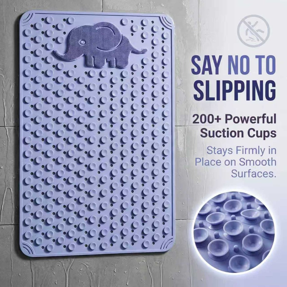 Non-Slip Bath Mat in Extra Soft TPE for the Bathtub and Shower (30x17 Inch)