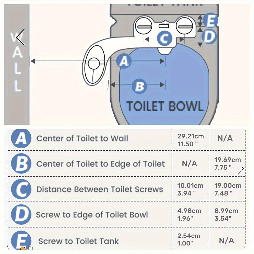 Bidet Attachment, Dual Retractable Nozzle Non-Electric Self-Cleaning Fresh Water Bidet Sprayer, Fits Most Toilets
