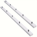 UHMW Miter Bar for Table Saw Crosscut Sled – 3/4" x 3/8" x 17" Predrilled T-Slot Track with 10 Screws for Jigs Fixtures & Miter Slots, Smooth Low-Friction Glide