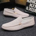 Men's Soft Leather Loafers | Spring Autumn Slip-On Driving Flats Large Size