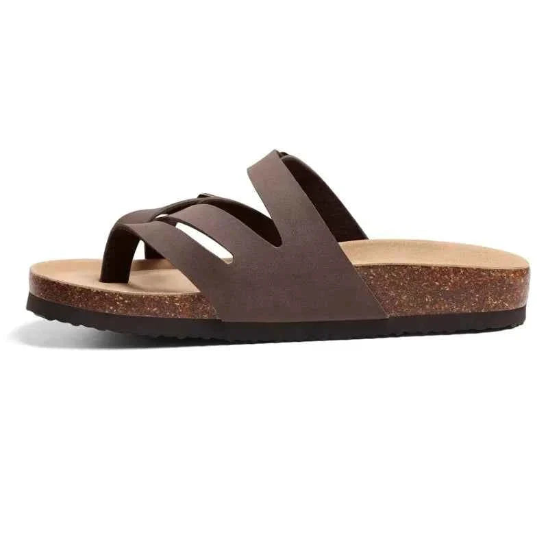 Crestar Women's Cork Footbed Clogs & Sandals | Adjustable Buckle Beach Slippers