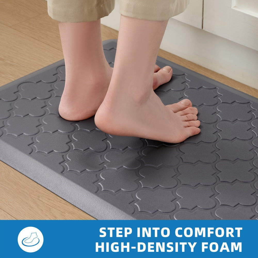 Anti Fatigue Kitchen Mat Set in a Non-Slip Design for Kitchen and Office
