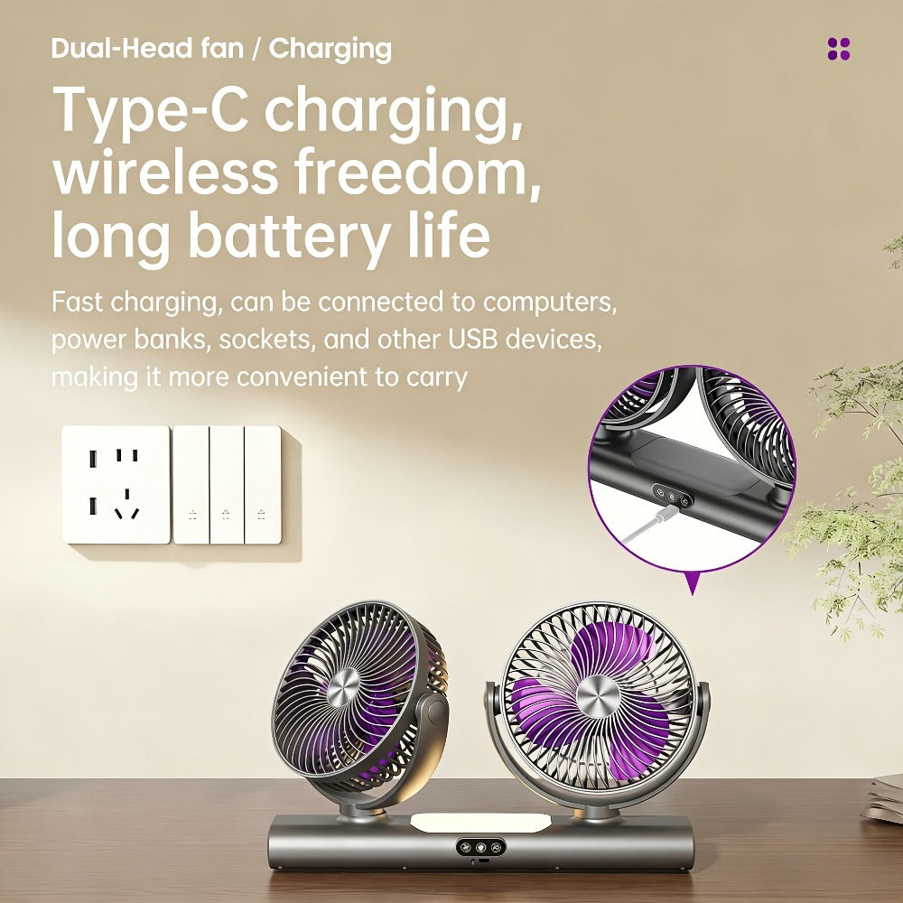 Usb Fan in a Rechargeable Design for Camping and Home & Office