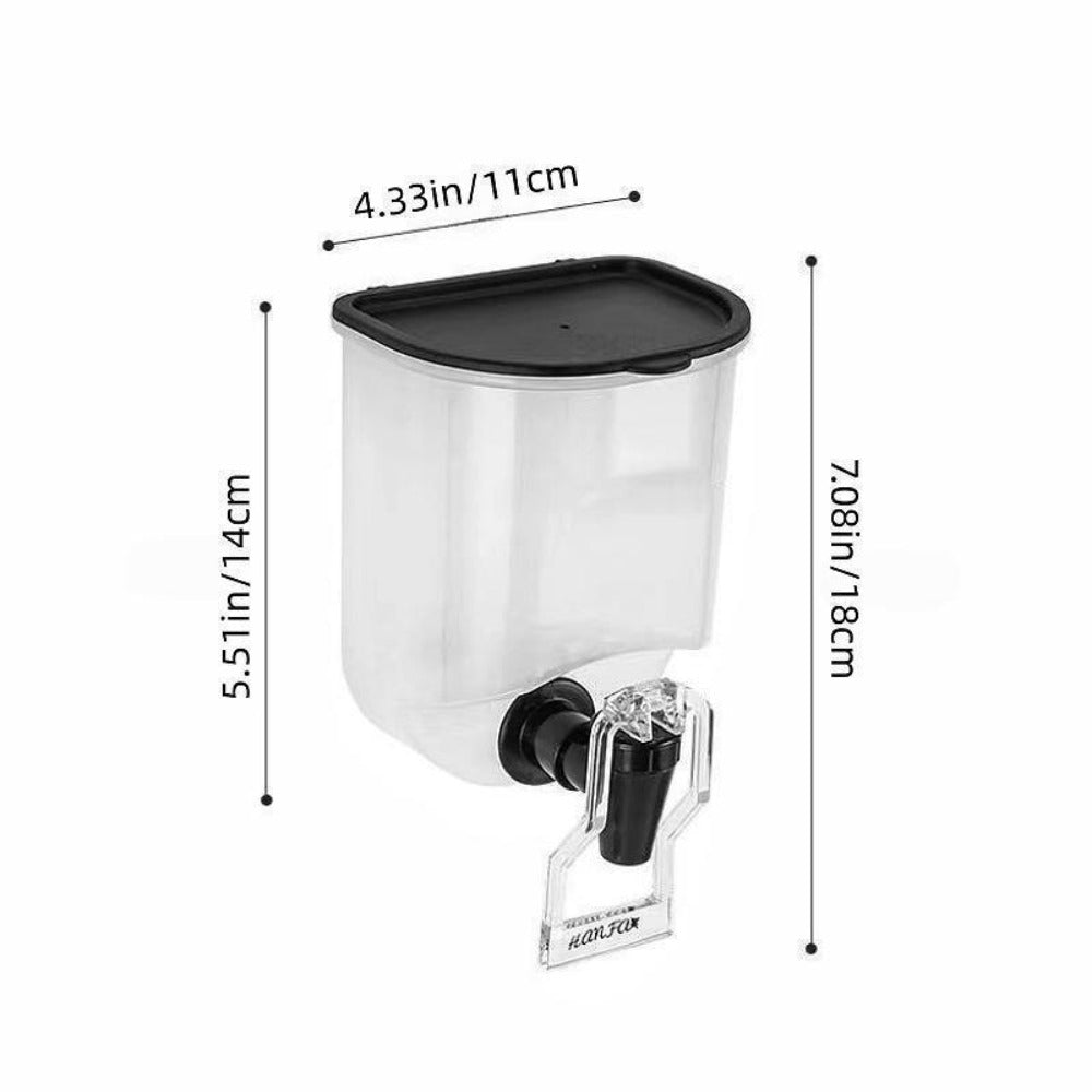 Mouthwash Dispenser with Wall Mounted 2-Pack 21 oz Plastic Container and Space Saving Bathroom Organizer for Countertop Storage