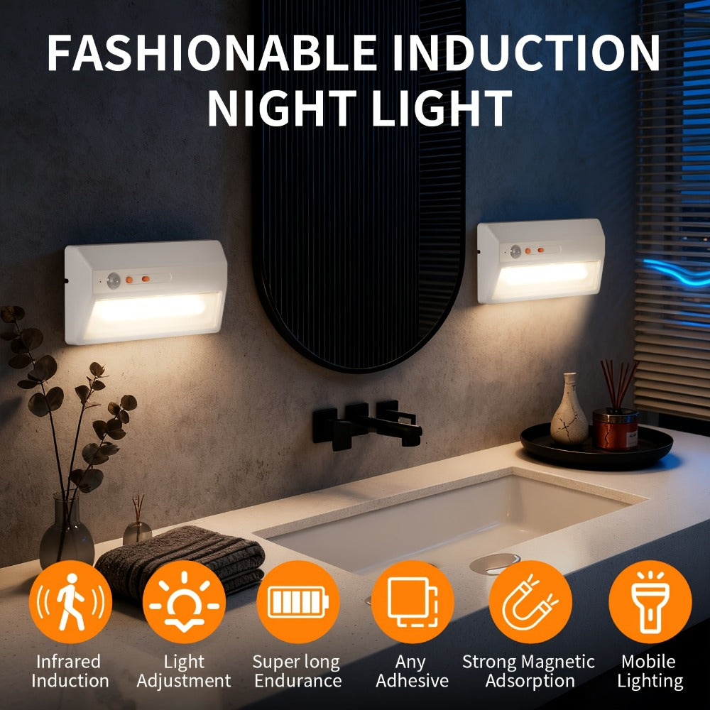 Motion Sensor Night Light, Plug-In LED Sensor Light with Automatic On and Off in the Dark for Entryways and Staircases