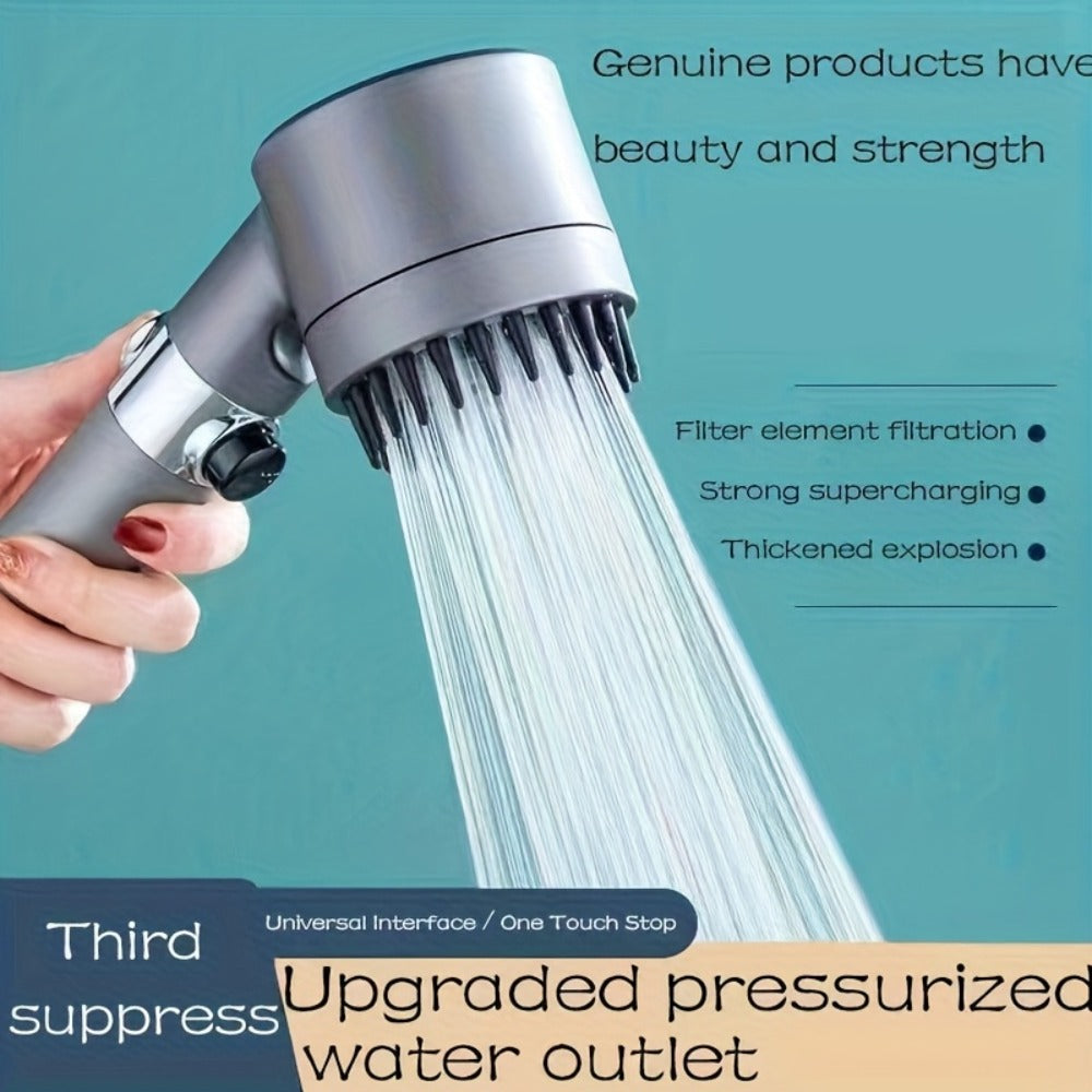Shower Head, Filtered Set 9-Piece 3-Stage Adjustable High Pressure Handheld, Wall Mounted Rainfall Shower Combo