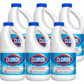 Clorox Disinfecting Bleach Regular Concentrated Formula 6-Pack Carton – Kills 99.9% of Germs, CloroMax Technology, Whitest Whites, Surface Protection