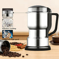 Electric Spice Grinder 300W – Multifunctional 304 Stainless Steel Coffee Bean Herb Seasoning Grain Grinder Machine for Kitchen, Large Capacity, Powerful & Fast