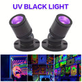 LED UV Blacklight USB Powered Mini Spotlight – Glow Party, Tapestry & UV Reactive Decoration with On/Off Switch