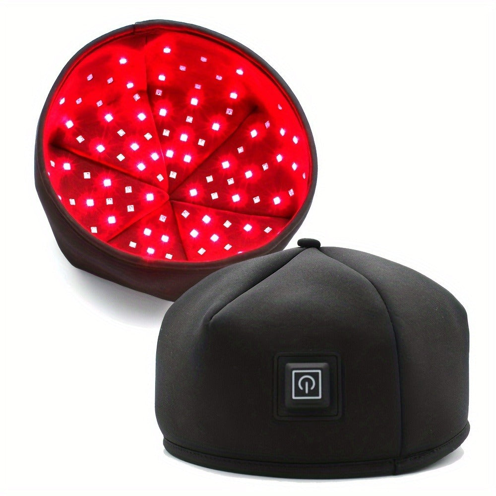 Red Light Therapy Cap for Home Use with 120 LEDs in Black or Gray