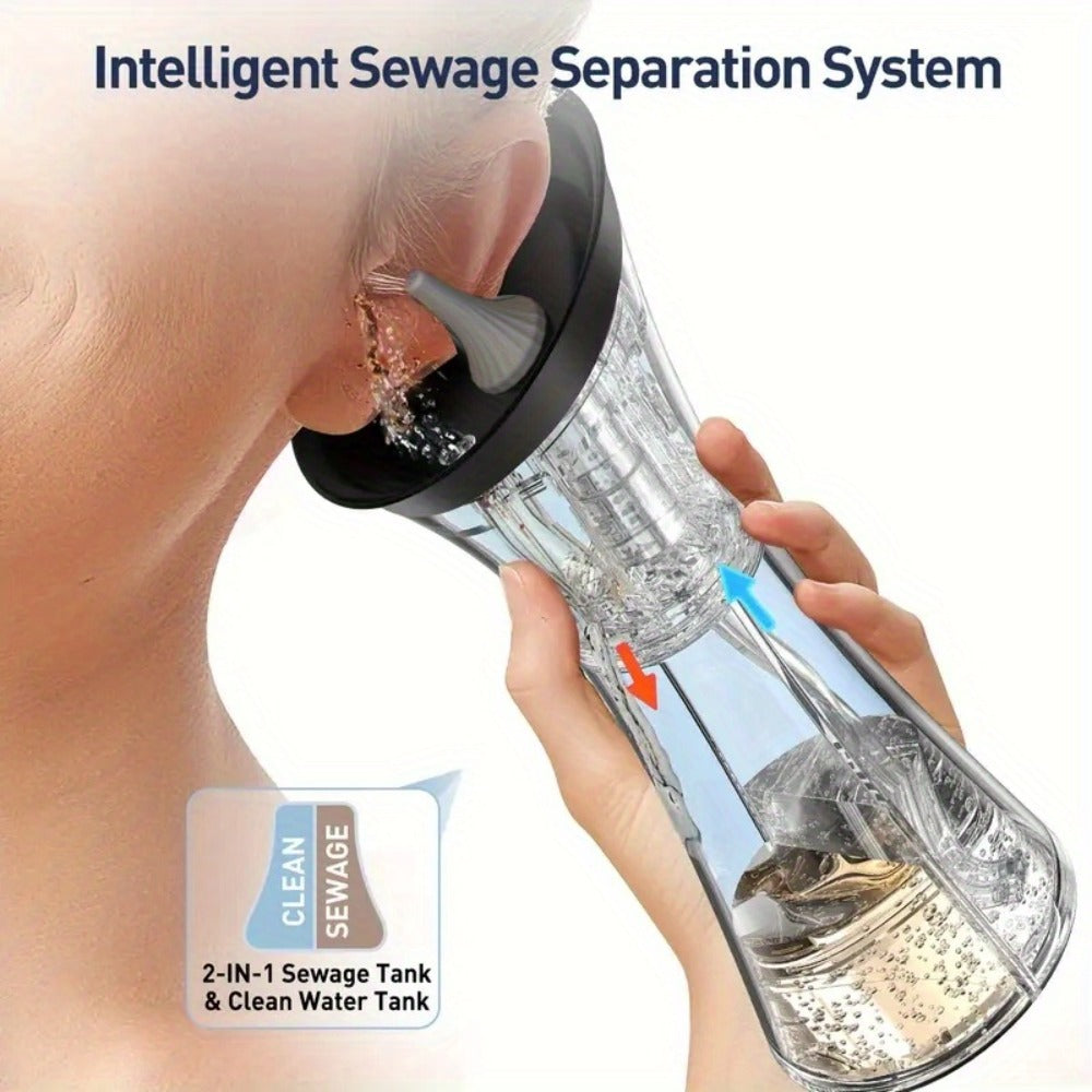 Ear Wax Removal Kit with Temp Sensor and Medical-Grade Safe Home Ear Care System