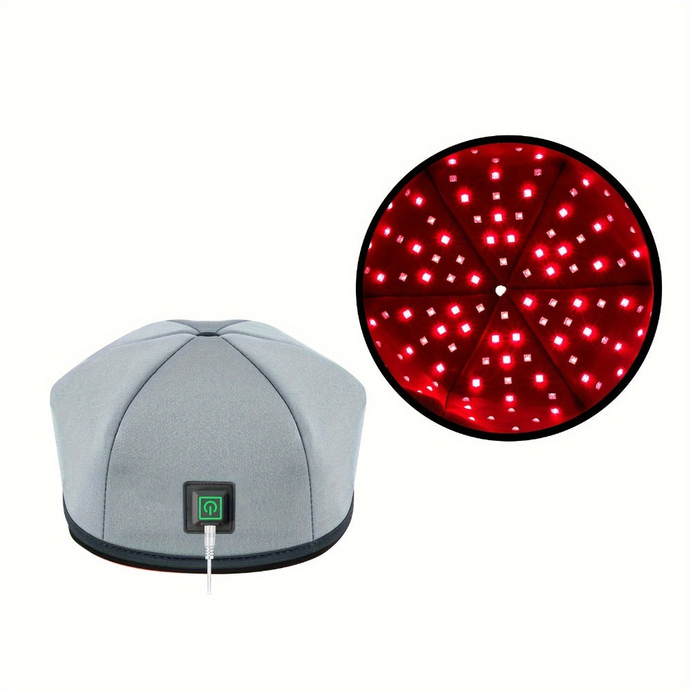 Red Light Therapy Cap for Home Use with 120 LEDs in Black or Gray