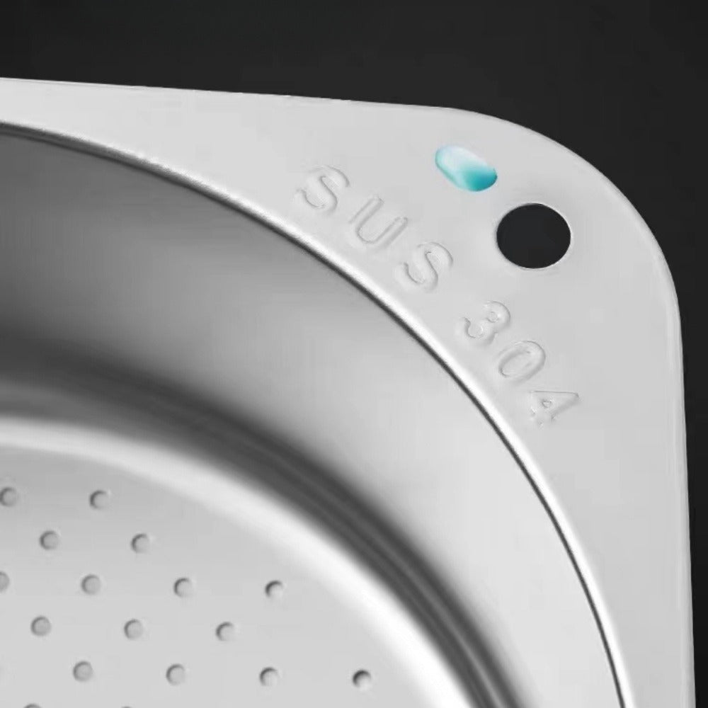 Kitchen Drain Strainer Basket 304 Stainless Steel Triangular Corner Sink Filter for Wash Basin